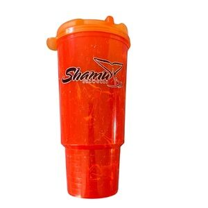 Vintage Shamu SeaWorld Orange Tumbler
